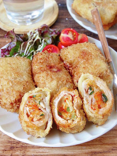 ☆簡単☆ 肉巻きキムチーズフライ-レシピのメイン写真