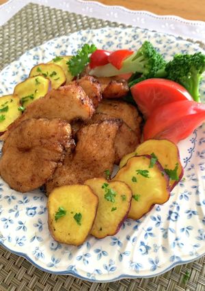 さつま芋と鶏むねの竜田揚げ♪-レシピのメイン写真