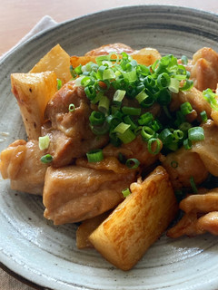 *鶏肉と長芋のバター醤油照り焼き*-レシピのメイン写真