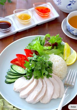 サラダチキンでカオマンガイ-レシピのメイン写真