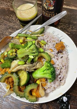 健康志向:スパイスだけで作る夏野菜カレー-レシピのメイン写真