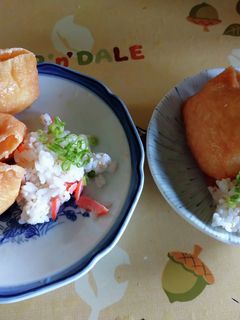 おいなりさんと鮭チラシ寿司-レシピのメイン写真