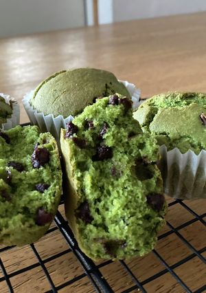 米粉の抹茶とチョコのマフィン-レシピのメイン写真