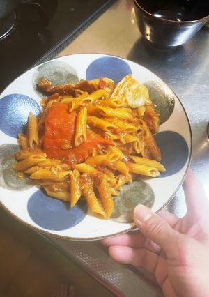 ワタリガニのトマトクリームパスタ-レシピのメイン写真