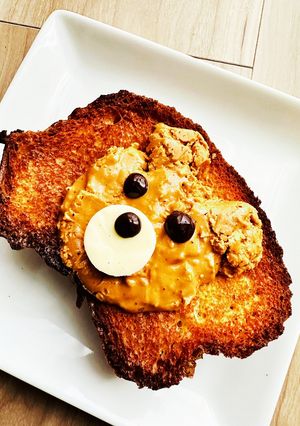 へたくまピーナッツバタートースト♪-レシピのメイン写真