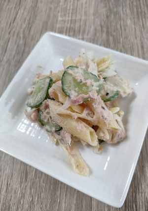 簡単♪ツナとキュウリのマカロニサラダ-レシピのメイン写真
