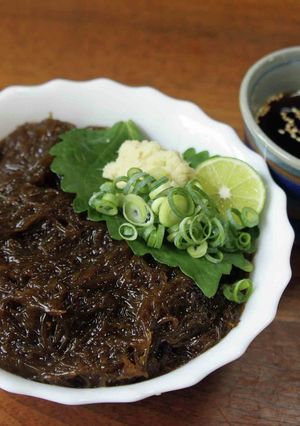 もずくは麺つゆで食べよう-レシピのメイン写真