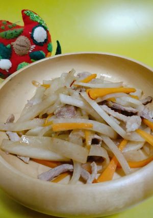 大根のきんぴら　-レシピのメイン写真