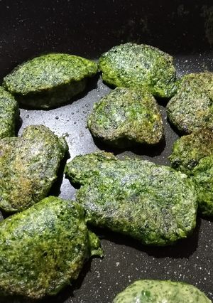 モロヘイヤと絹ごし豆腐のオヤキ-レシピのメイン写真