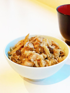 簡単キノコご飯で食べ応えのダイエット-レシピのメイン写真