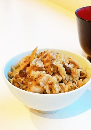 簡単キノコご飯で食べ応えのダイエット-レシピのメイン写真
