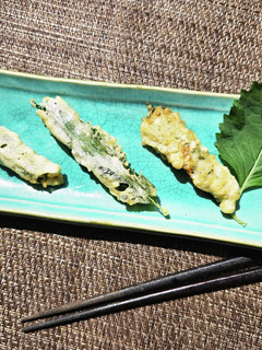 【菜園】ツナ紫蘇のスティックフライ天ぷら-レシピのメイン写真