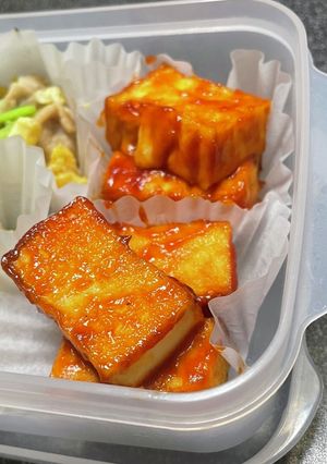 お弁当に✩.*˚厚揚げのケチャップ炒め-レシピのメイン写真