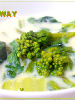 菜の花の豆乳スープ-レシピのメイン写真