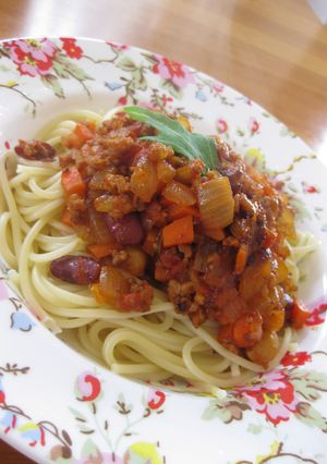 豆とミートソース☆パスタ-レシピのメイン写真