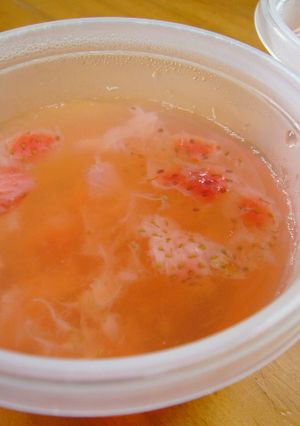 離乳食　ぷるぷるイチゴゼリー-レシピのメイン写真