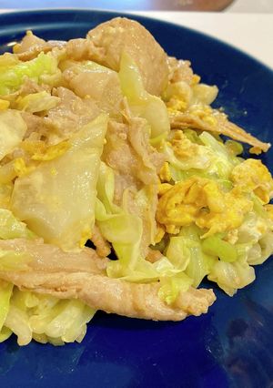 時短！豚肉とキャベツの中華風炒め物-レシピのメイン写真