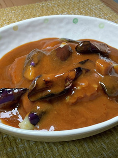 焼き茄子カレー(材料費100円)-レシピのメイン写真