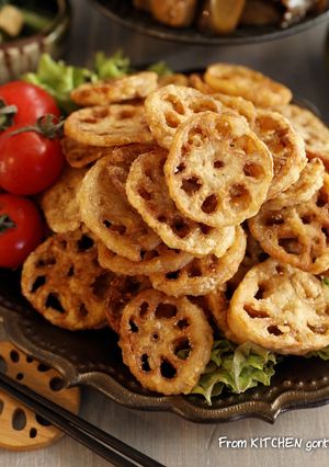 食べなきゃ損！カリッカリ★れんこん唐揚げ-レシピのメイン写真