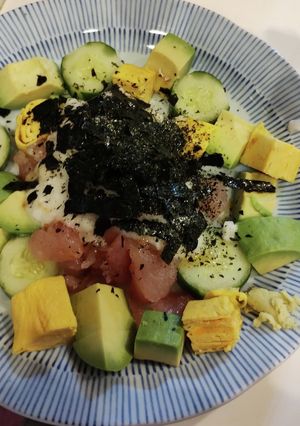 食べ応えのマグロサラダ（忙しい人向け）-レシピのメイン写真