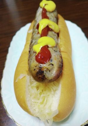 バジルソーセージでオーバーホットドッグ-レシピのメイン写真