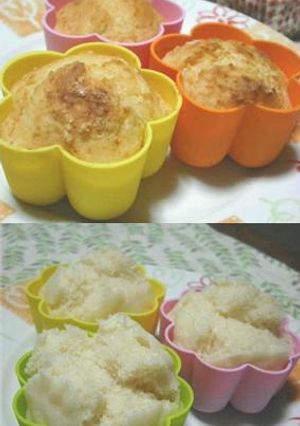 油不使用酒粕香るもち②マフィン★蒸しパン-レシピのメイン写真