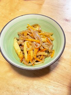 こんにゃくとちくわの炒め煮-レシピのメイン写真