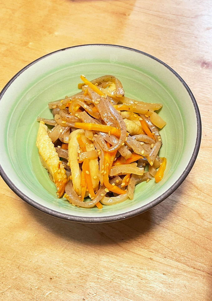 こんにゃくとちくわの炒め煮-レシピのメイン写真