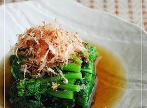 お出汁でいただく菜の花のおひたし。-レシピのメイン写真