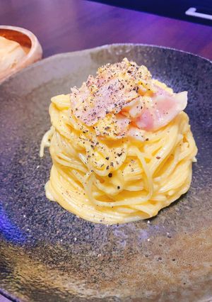 意外とあっさりめカルボナーラ-レシピのメイン写真