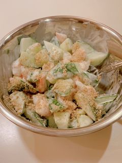 すりごま香るエビマヨサラダ-レシピのメイン写真