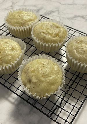 フライパンでしっとりバナナ蒸しパン-レシピのメイン写真