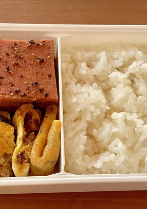 鰯とランチョンミート弁当-レシピのメイン写真
