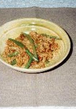 いんげんとひき肉の味噌炒め-レシピのメイン写真