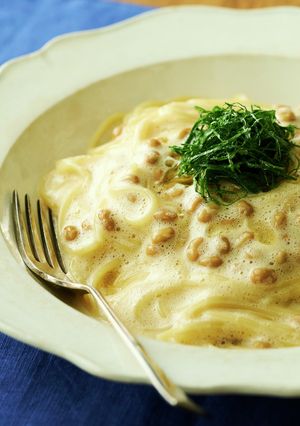 ふわふわ納豆パスタ-レシピのメイン写真