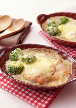 レンジで！鮭の山芋グラタン-レシピのメイン写真