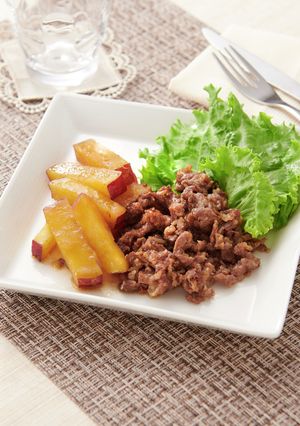 レンジで！牛肉とさつまいものバター煮-レシピのメイン写真