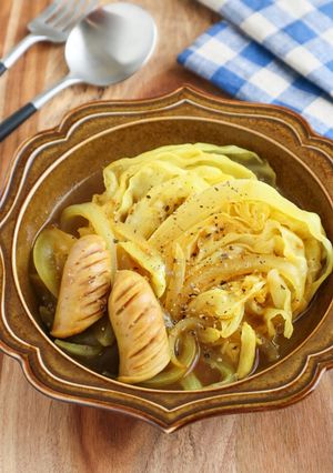 簡単!ウインナーとキャベツのカレー煮-レシピのメイン写真