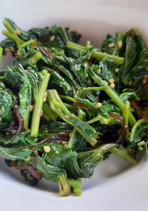 空芯菜の塩昆布炒め！-レシピのメイン写真
