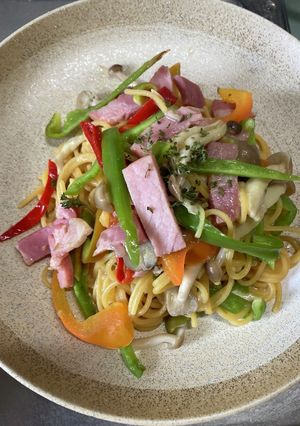 ピーマン、しめじの柚子胡椒パスタ-レシピのメイン写真