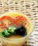 遊月亭しじみの力☆夏野菜の冷製茶碗蒸し