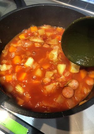 ミネストローネ　トマト汁-レシピのメイン写真