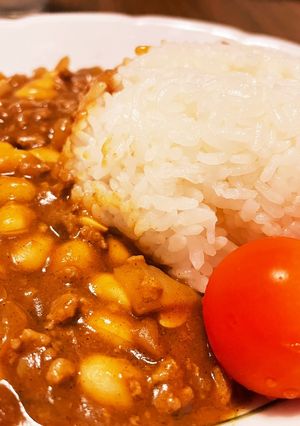 大豆と挽肉のカレー-レシピのメイン写真