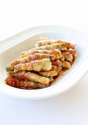 ジュワッと【ズッキーニの肉巻き（甘醤油）-レシピのメイン写真