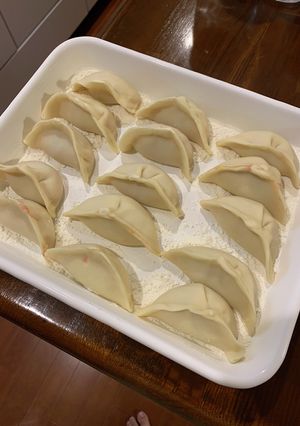 【自分用覚書】豚肉と白菜の水餃子-レシピのメイン写真