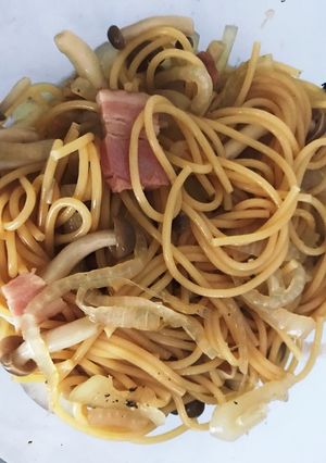 レンジで和風パスタ（ノンオイル）-レシピのメイン写真