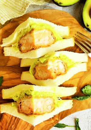 アボカドタルタルの海老カツサンド-レシピのメイン写真
