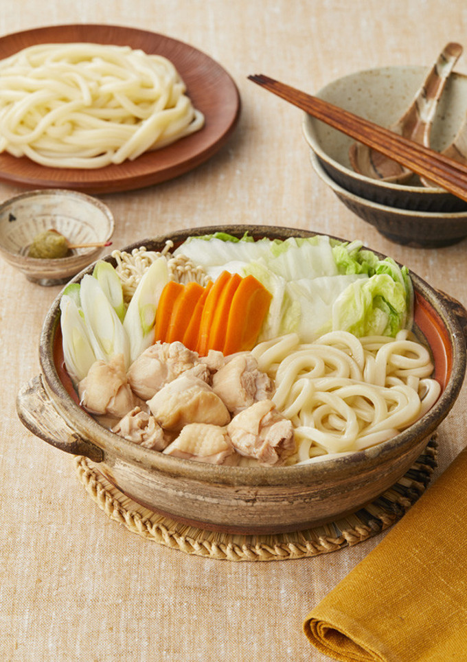 だしうま！鶏肉の白だしうどん鍋-レシピのメイン写真