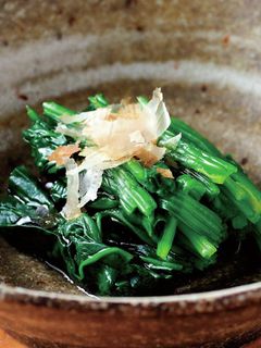 遊月亭ぽたぽた醤油☆ほうれん草のおひたし-レシピのメイン写真