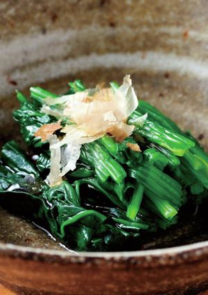 遊月亭ぽたぽた醤油☆ほうれん草のおひたし-レシピのメイン写真
